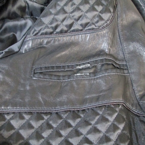 Vintage Claiborne Aviation Grunge Mens Motorcycle Parka Bomber Flight Jacket M - Picture 10 of 12